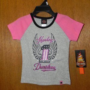 NWT Harley Davidson Girls T-shirt, Size 3T